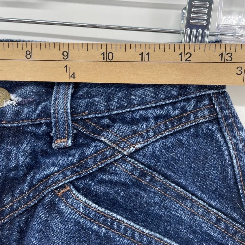 VTG Rockies Bareback Jeans Womens Sz 29/9 Dark Blue High Waist High Rise Solid